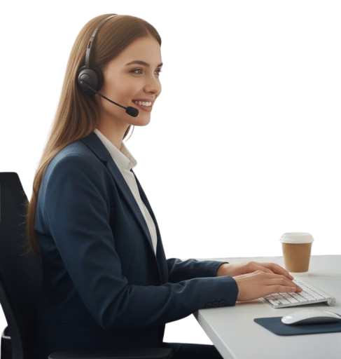 Consultora da Acred Soluções atendendo cliente